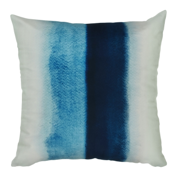 Niebieska poduszka dekoracyjna grunge loft industrialny syrowy styl 