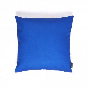 Niebieska gładka poduszka dekoracyjna