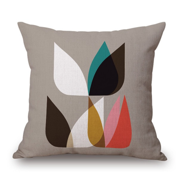 Kolorowa poduszka dekoracyjna geometryczny wzór nowoczesna do salonu na kanapę