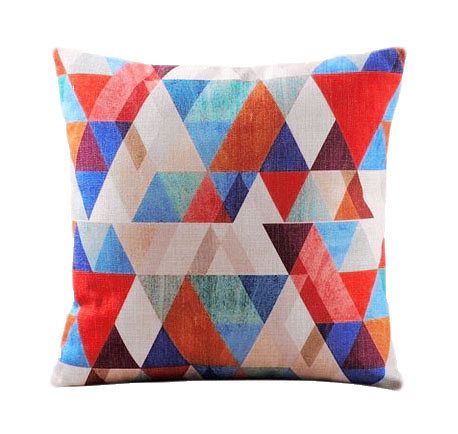 Poszewka na poduszkę ozdobną geometryczny  kolorowy wzór