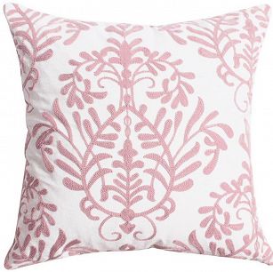 Poduszka hampton różowa haftowana