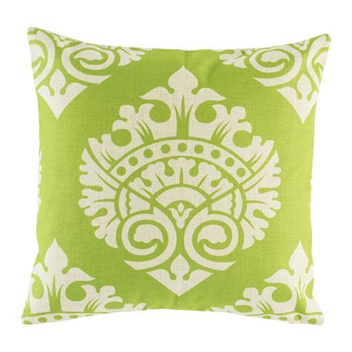 Poduszka dekoracyjna zielona orientalna klasyczna na kanapę do salonu poszewka etno boho 