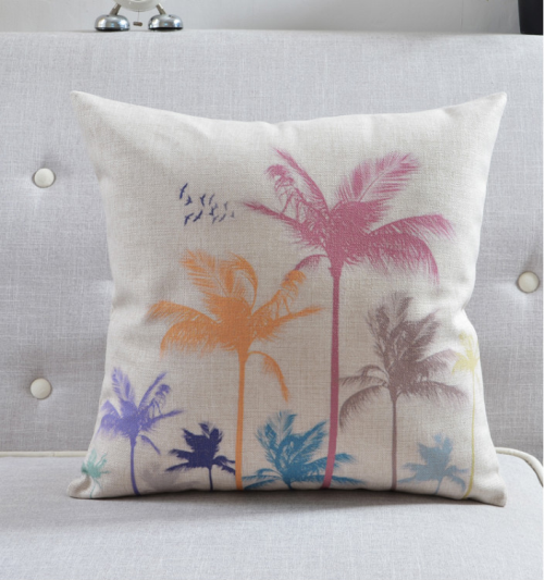 Poszewka dekoracyjna kolorowe palmy
