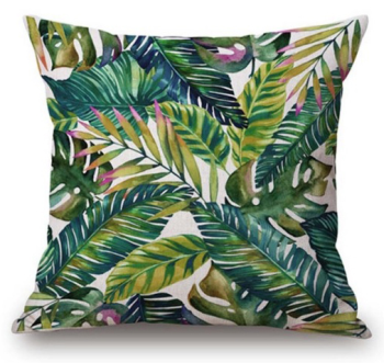 Poduszka dekoracyjna w Liście Zielona egzotyczne rośliny na krzesło do salonu
jungle