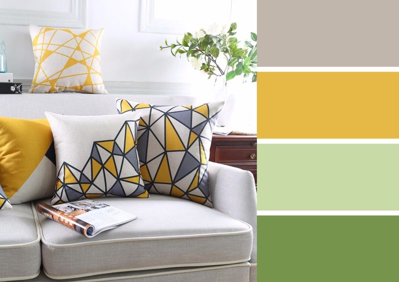 Jak łączyć żółte poduszki dekoracyjne - porady, paleta kolorów, inspiracje
